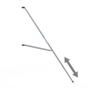 Stuðningsstífa útdraganleg 300 cm