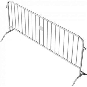 Girðing 2,5m járn H:1,1m m.fótum